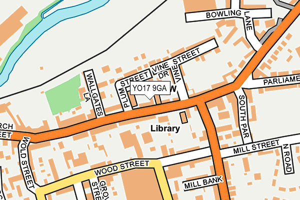 YO17 9GA map - OS OpenMap – Local (Ordnance Survey)