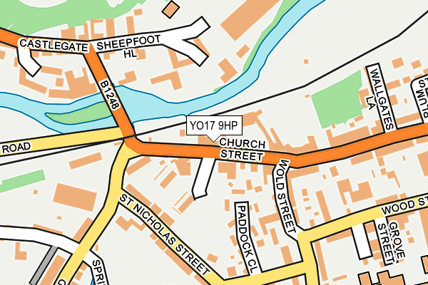 YO17 9HP map - OS OpenMap – Local (Ordnance Survey)