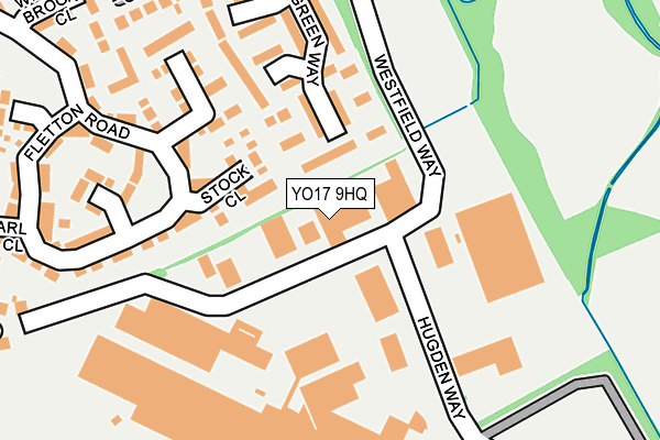 YO17 9HQ map - OS OpenMap – Local (Ordnance Survey)