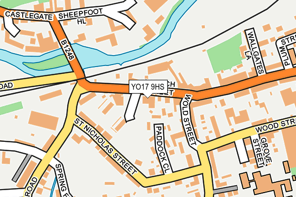 YO17 9HS map - OS OpenMap – Local (Ordnance Survey)