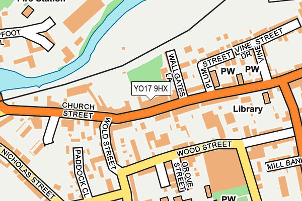 YO17 9HX map - OS OpenMap – Local (Ordnance Survey)