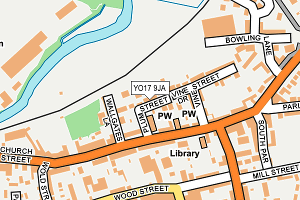 YO17 9JA map - OS OpenMap – Local (Ordnance Survey)