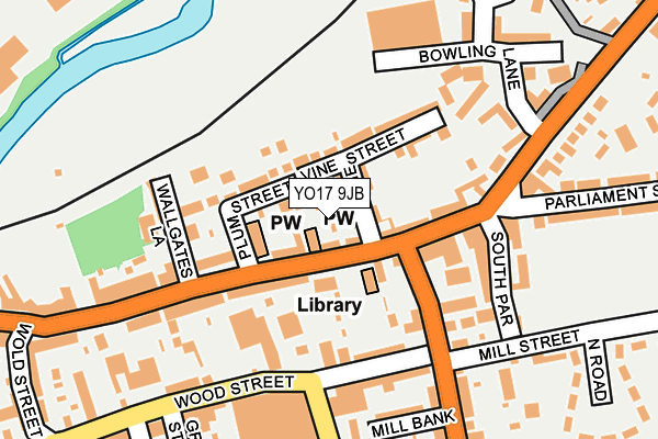 YO17 9JB map - OS OpenMap – Local (Ordnance Survey)