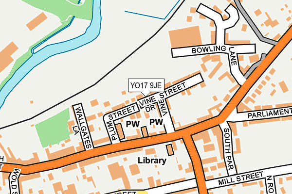 YO17 9JE map - OS OpenMap – Local (Ordnance Survey)
