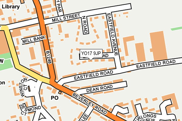 YO17 9JP map - OS OpenMap – Local (Ordnance Survey)
