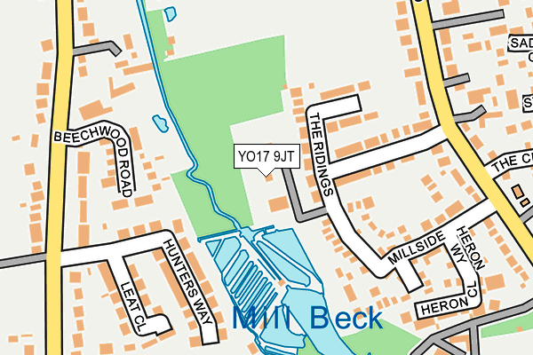 YO17 9JT map - OS OpenMap – Local (Ordnance Survey)