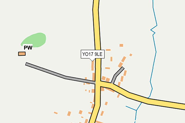 YO17 9LE map - OS OpenMap – Local (Ordnance Survey)