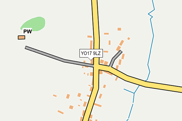 YO17 9LZ map - OS OpenMap – Local (Ordnance Survey)