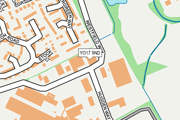 YO17 9ND map - OS OpenMap – Local (Ordnance Survey)