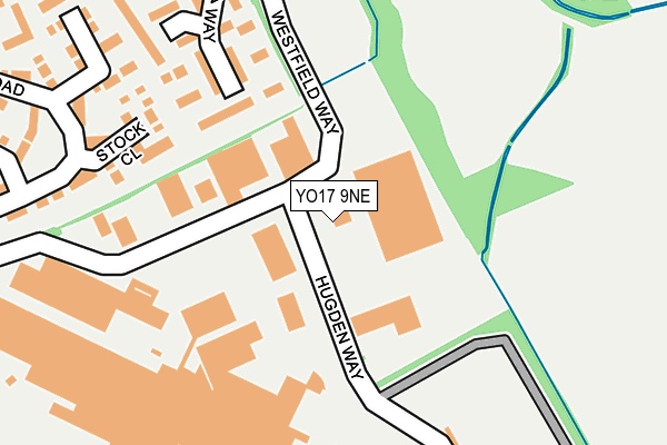 YO17 9NE map - OS OpenMap – Local (Ordnance Survey)
