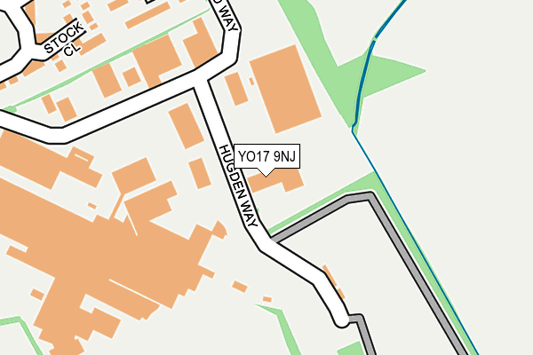 YO17 9NJ map - OS OpenMap – Local (Ordnance Survey)