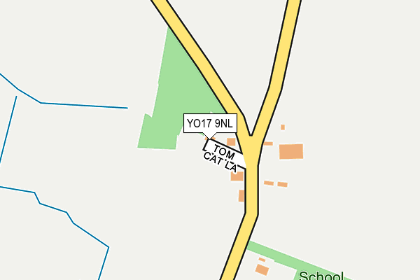 YO17 9NL map - OS OpenMap – Local (Ordnance Survey)