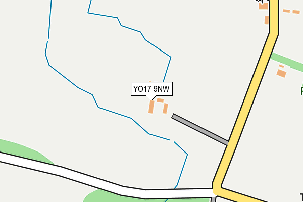 YO17 9NW map - OS OpenMap – Local (Ordnance Survey)