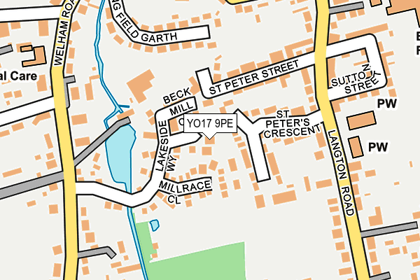 YO17 9PE map - OS OpenMap – Local (Ordnance Survey)