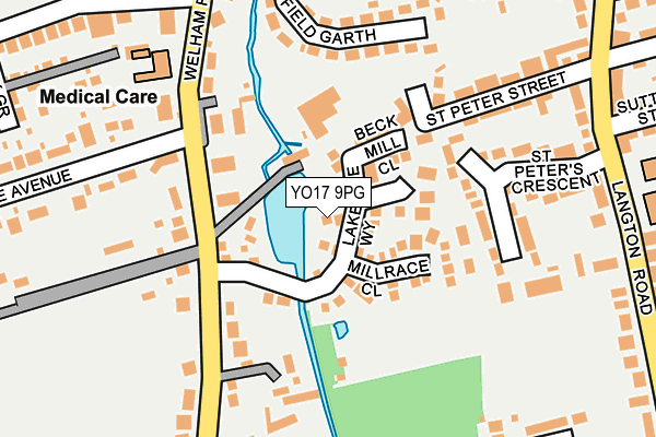 YO17 9PG map - OS OpenMap – Local (Ordnance Survey)
