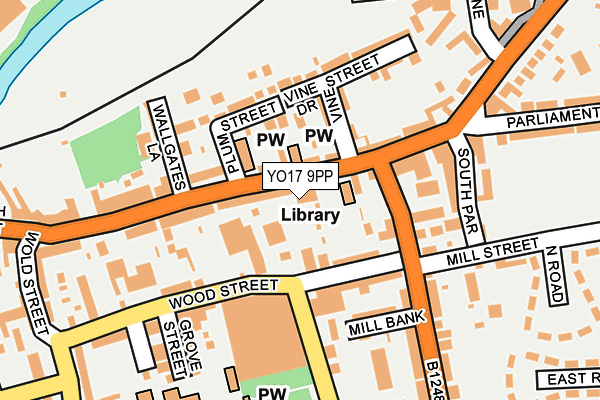 YO17 9PP map - OS OpenMap – Local (Ordnance Survey)