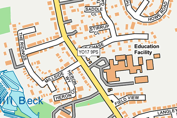 YO17 9PS map - OS OpenMap – Local (Ordnance Survey)