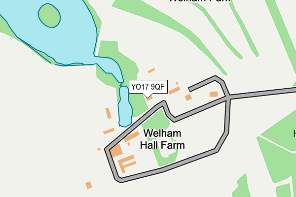 YO17 9QF map - OS OpenMap – Local (Ordnance Survey)