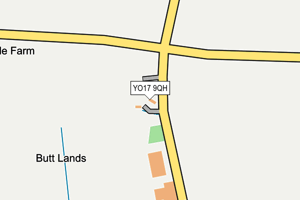 YO17 9QH map - OS OpenMap – Local (Ordnance Survey)