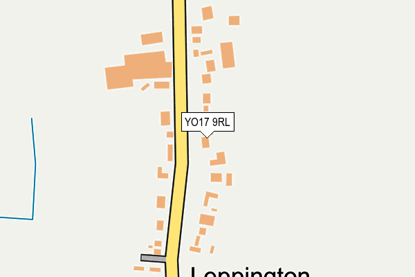 YO17 9RL map - OS OpenMap – Local (Ordnance Survey)