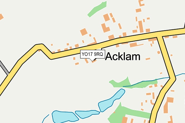 YO17 9RQ map - OS OpenMap – Local (Ordnance Survey)