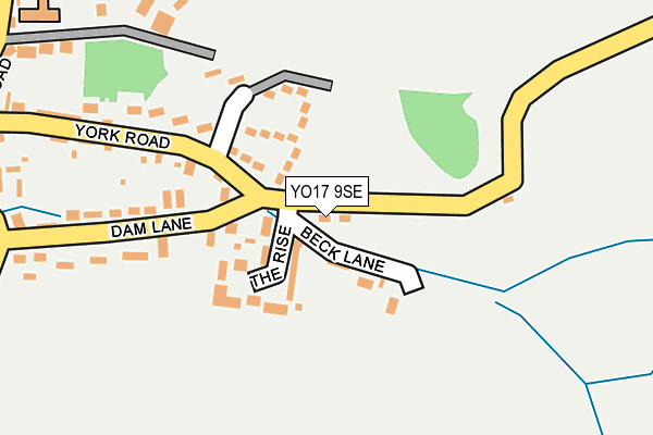 YO17 9SE map - OS OpenMap – Local (Ordnance Survey)