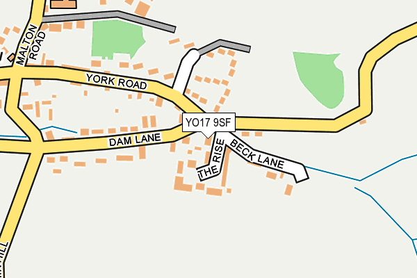 YO17 9SF map - OS OpenMap – Local (Ordnance Survey)