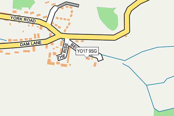 YO17 9SG map - OS OpenMap – Local (Ordnance Survey)