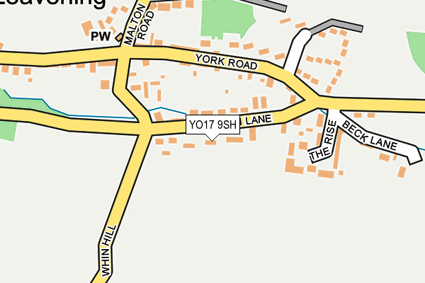 YO17 9SH map - OS OpenMap – Local (Ordnance Survey)