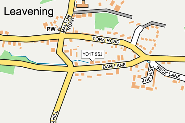 YO17 9SJ map - OS OpenMap – Local (Ordnance Survey)