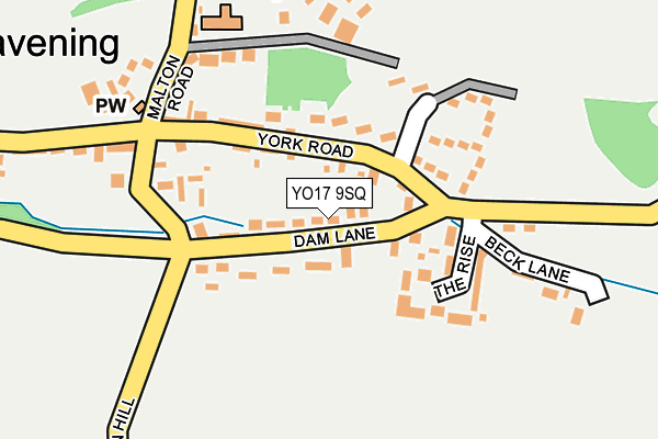 YO17 9SQ map - OS OpenMap – Local (Ordnance Survey)