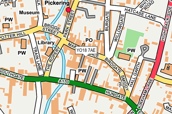 Map of TAYLORS OF PICKERING LIMITED at local scale