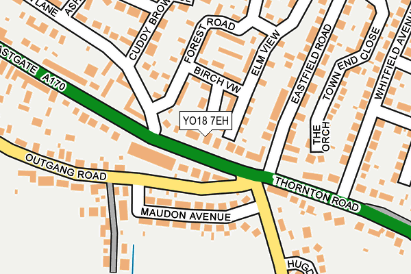 YO18 7EH map - OS OpenMap – Local (Ordnance Survey)