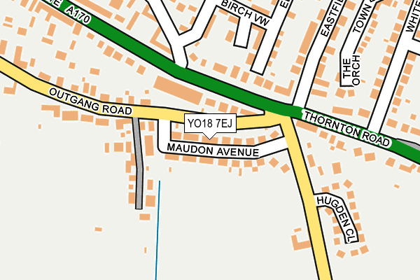 YO18 7EJ map - OS OpenMap – Local (Ordnance Survey)