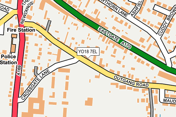 YO18 7EL map - OS OpenMap – Local (Ordnance Survey)