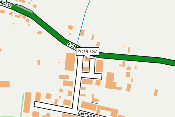 YO18 7GZ map - OS OpenMap – Local (Ordnance Survey)