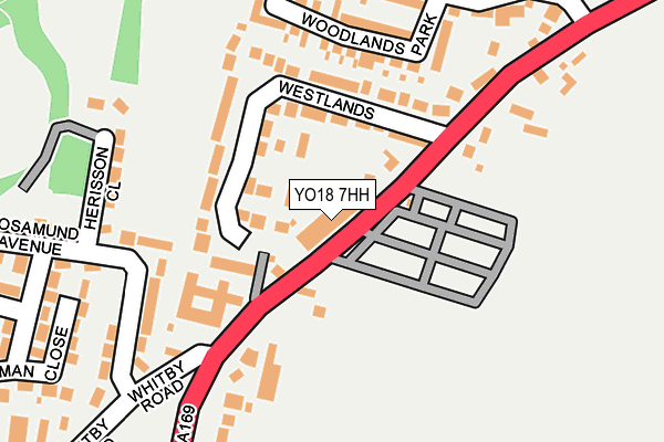 YO18 7HH map - OS OpenMap – Local (Ordnance Survey)