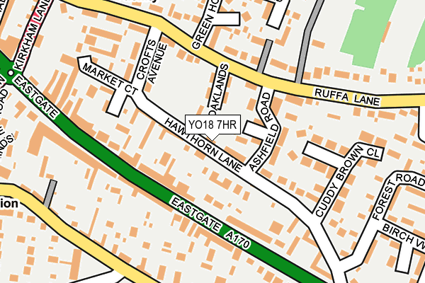 YO18 7HR map - OS OpenMap – Local (Ordnance Survey)