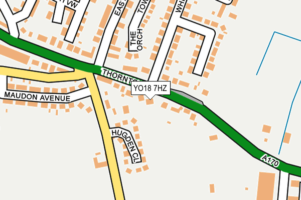 YO18 7HZ map - OS OpenMap – Local (Ordnance Survey)