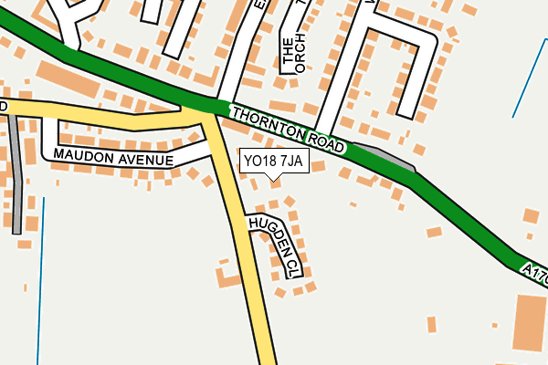 YO18 7JA map - OS OpenMap – Local (Ordnance Survey)