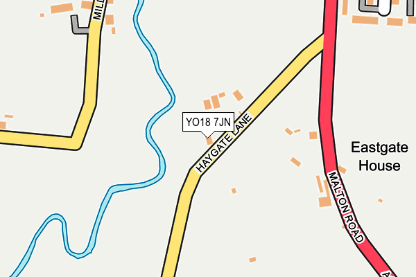 YO18 7JN map - OS OpenMap – Local (Ordnance Survey)