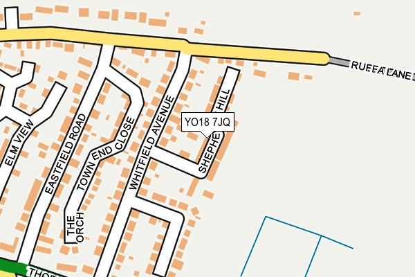 YO18 7JQ map - OS OpenMap – Local (Ordnance Survey)