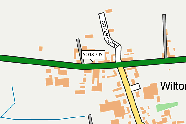 YO18 7JY map - OS OpenMap – Local (Ordnance Survey)