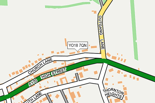 YO18 7QN map - OS OpenMap – Local (Ordnance Survey)