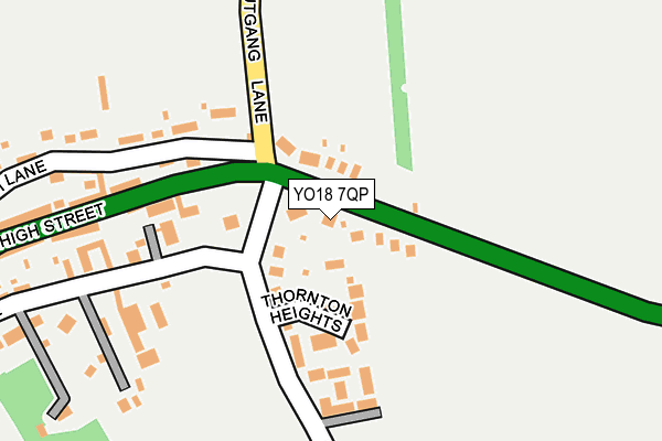 YO18 7QP map - OS OpenMap – Local (Ordnance Survey)