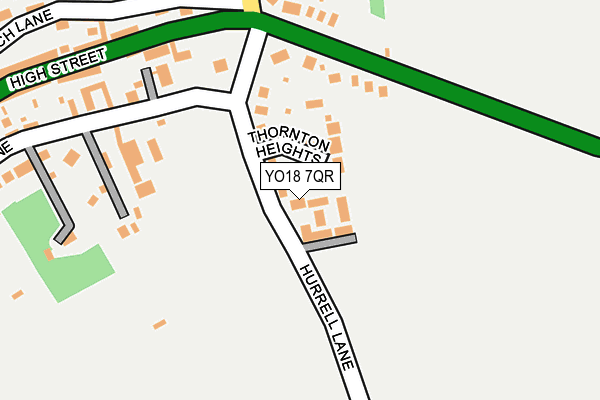 YO18 7QR map - OS OpenMap – Local (Ordnance Survey)