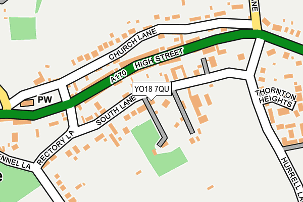 YO18 7QU map - OS OpenMap – Local (Ordnance Survey)