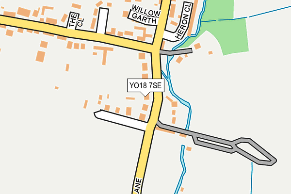 YO18 7SE map - OS OpenMap – Local (Ordnance Survey)