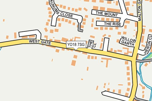 YO18 7SG map - OS OpenMap – Local (Ordnance Survey)