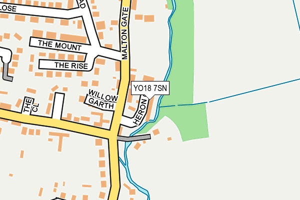 YO18 7SN map - OS OpenMap – Local (Ordnance Survey)